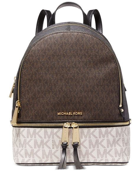 michael michael kors rhea signature extra small backpack|Michael Kors clear backpack.